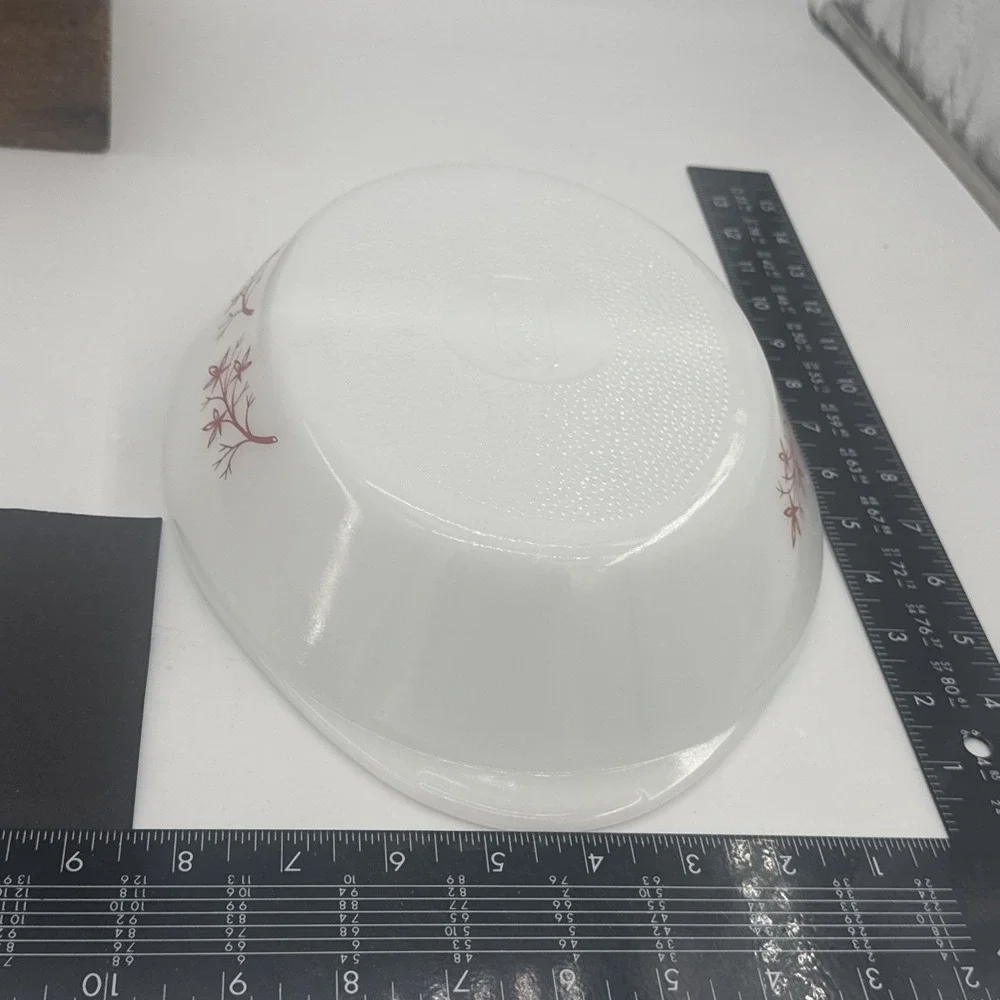 Vintage Glasbake Fall Branch Divided Casserole Dish #J2352 Bakeware Milk Glass